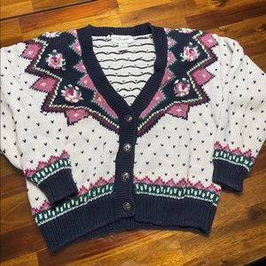 Vintage Grandma Sweater/Button Front Cardigan